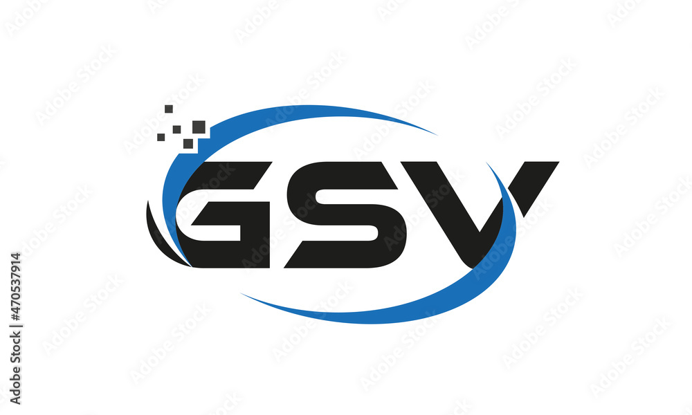 dots or points letter GSV technology logo designs concept vector Template Element dots or points letter GSV technology logo designs concept vector Template Element