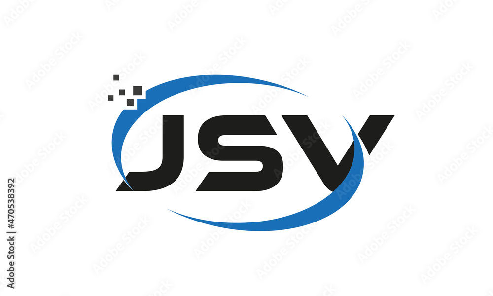 dots or points letter JSV technology logo designs concept vector Template Element dots or points letter JSV technology logo designs concept vector Template Element