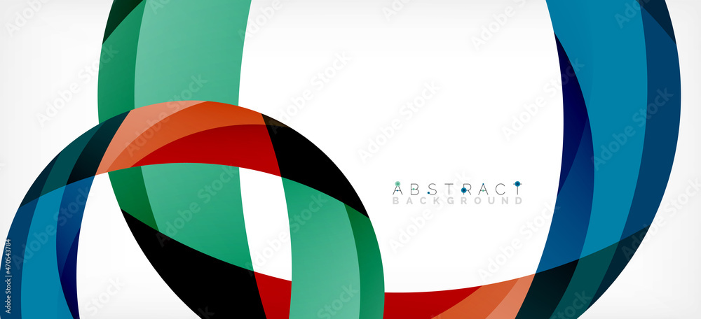 Color circle shapes, minimal geometric background. Trendy dynamic composition. Vector Illustration For Wallpaper, Banner, Background, Landing Page Color circle shapes, minimal geometric background. Trendy dynamic composition. Vector Illustration For Wallpaper, Banner, Background, Landing Page