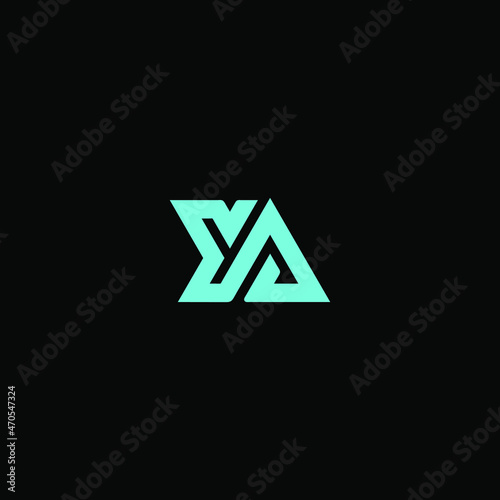 YA monogram simple logo design