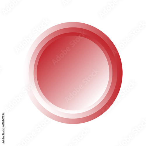 Pink concave button icon. Round badge. Click menu element. Modern art. Mobile design. Vector illustration. Stock image.