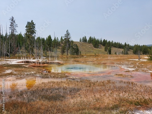 Geothermal Pools Near Old Faithful, Yellowstone, Wyoming