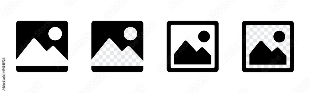 Gallery icon set, image icon, picture symbol, photo signs style vector illustration. Gallery icon set, image icon, picture symbol, photo signs style vector illustration.