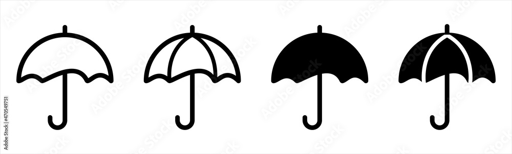Umbrella simple icon vector illustration. Umbrella simple icon vector illustration.