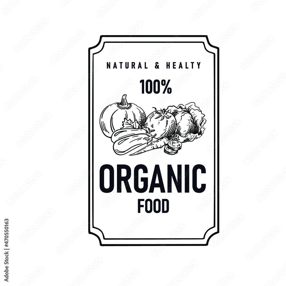 black and white organic tag