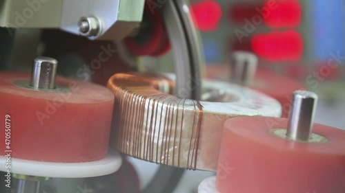 Industrial production and transformer winding.