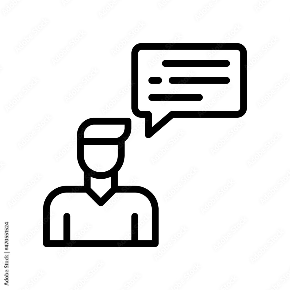 Speak Icon, Line style icon vector illustration, Suitable for website, mobile app, print, presentation, infographic and any other project. Speak Icon, Line style icon vector illustration, Suitable for website, mobile app, print, presentation, infographic and any other project.