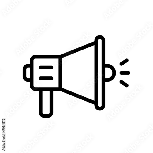 Megaphone Icon, Line style icon vector illustration, Suitable for website, mobile app, print, presentation, infographic and any other project.