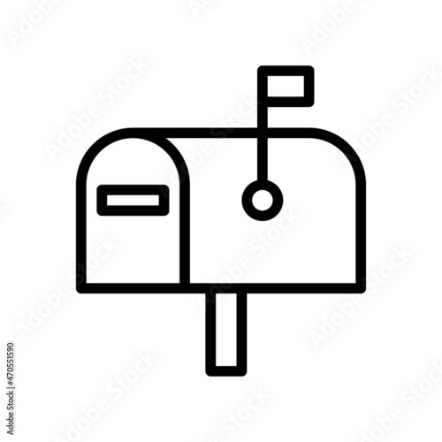 Mailbox Icon, Line style icon vector illustration, Suitable for website, mobile app, print, presentation, infographic and any other project.