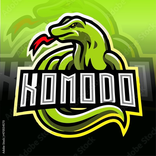 the Komodo logo which is usually used as a t-shirt brand and used as a background