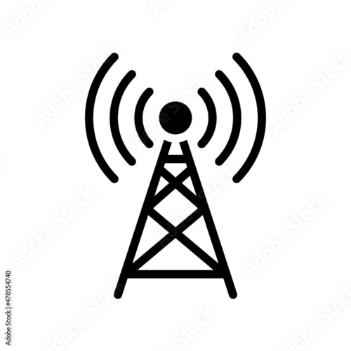 Antenna Icon, Glyph style icon vector illustration, Suitable for website, mobile app, print, presentation, infographic and any other project.