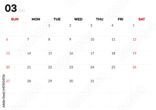2022, calendar, Korean, 