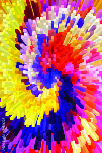 Abstract block colorful background