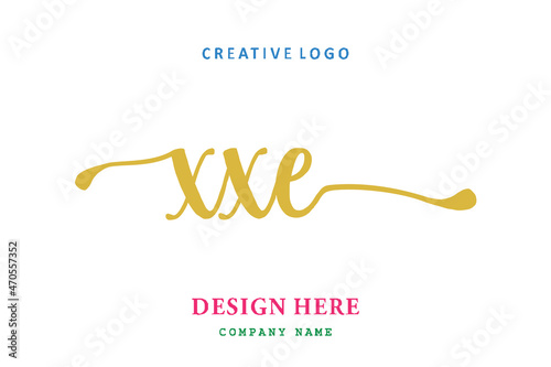 XXE lettering logo is simple, easy to understand and authoritative photo