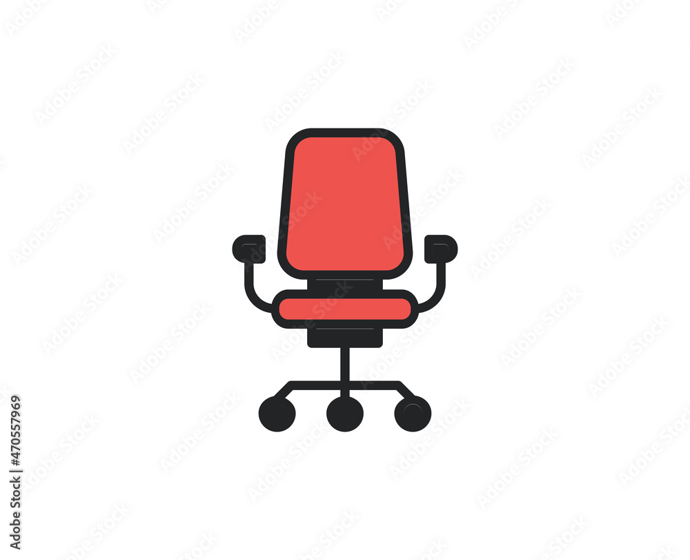 Chair line icon. Vector symbol in trendy flat style on white background. Office sing for design. Chair line icon. Vector symbol in trendy flat style on white background. Office sing for design.