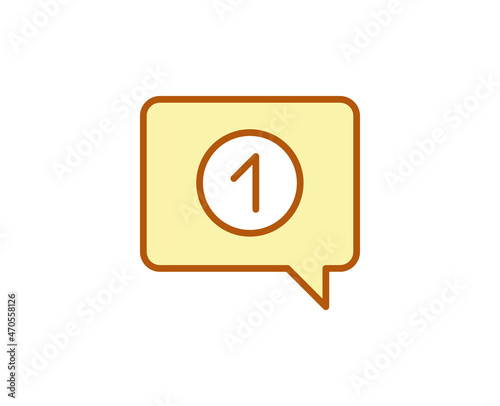 Message premium line icon. Simple high quality pictogram. Modern outline style icons. Stroke vector illustration on a white background. 