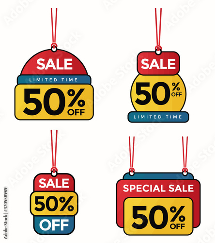 set of discount sales label collection for boost your product sales