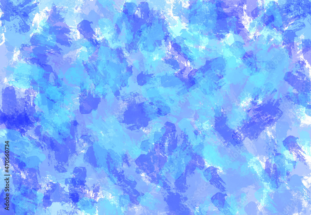 背景　背景素材　水彩　水彩画　壁紙　テクスチャ　質感　ブラシ　ペイント　粗い　青　水色
