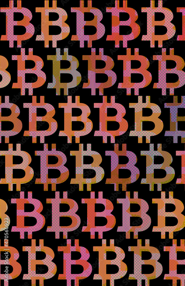 Abstract bitcoin pattern background image. Abstract bitcoin pattern background image.