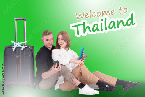 Travel to Thailand. Two tra...