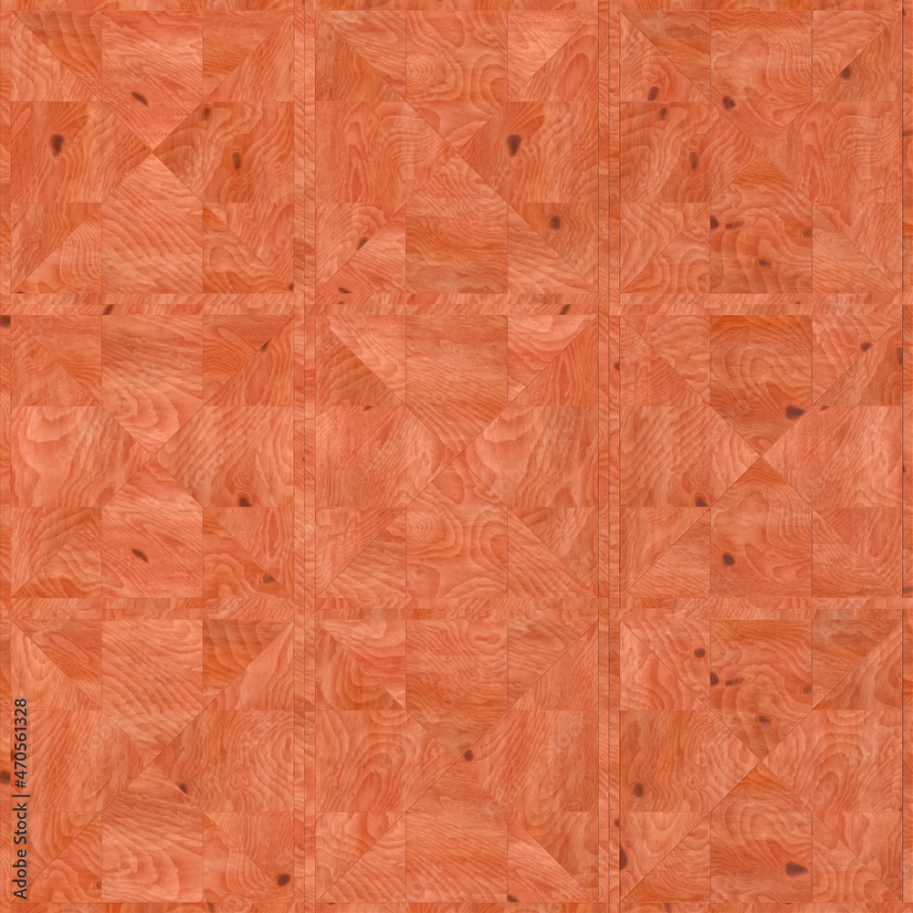 Parquet made of red cedar phoenix. The texture of the wooden surface is red tones near. 3D-rendering