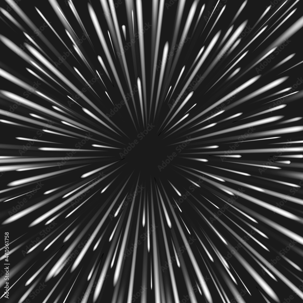 Obraz premium Speed warp lighting blast background