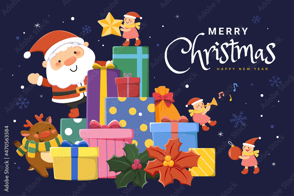 Christmas greeting card design