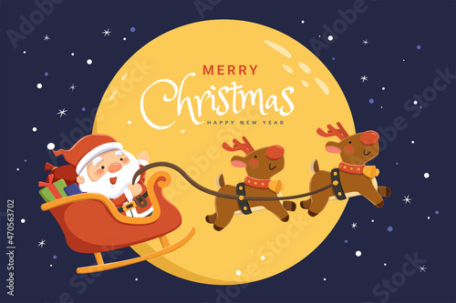 Cute Christmas Eve greeting card