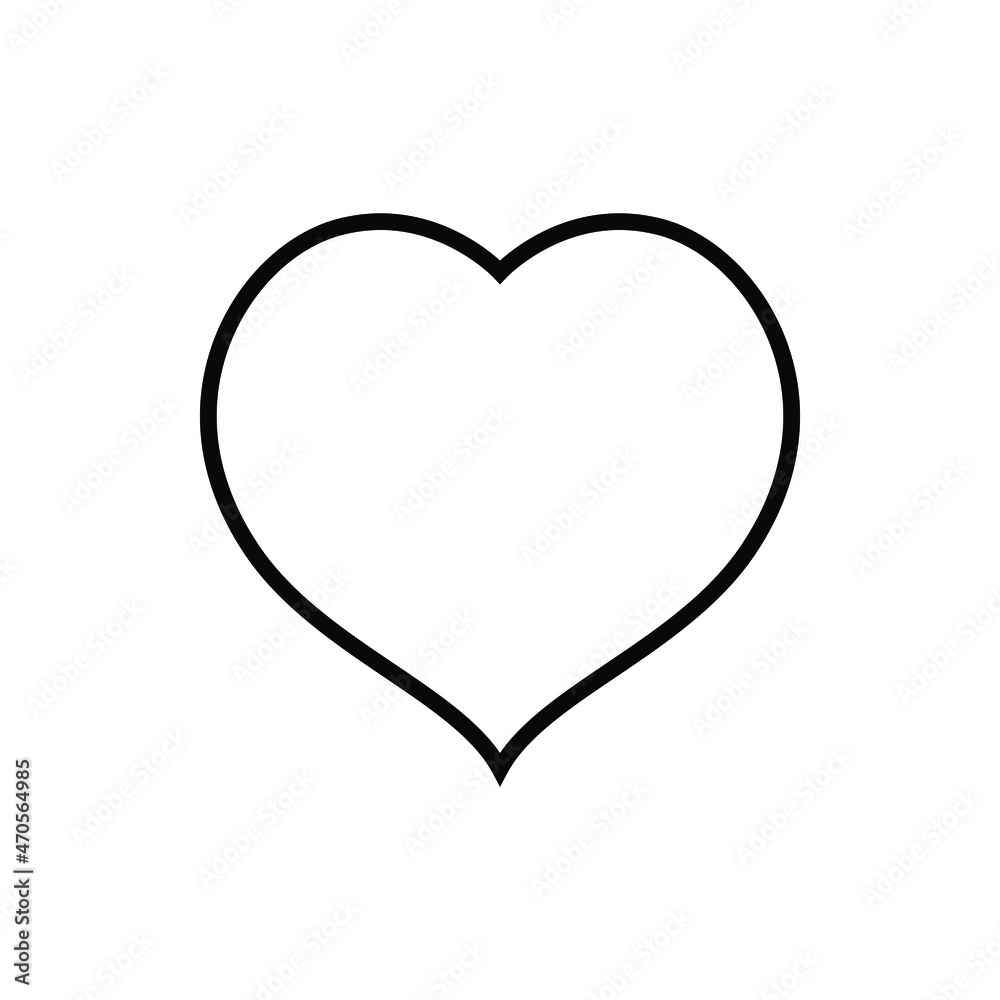 Heart icon vector graphic Heart icon vector graphic