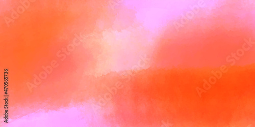abstract watercolor orang vector background with color splashing on the paper. Abstract horizontal background