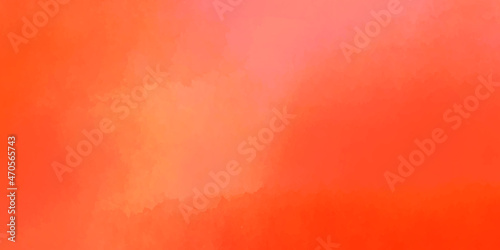abstract watercolor orang vector background with color splashing on the paper. Abstract horizontal background