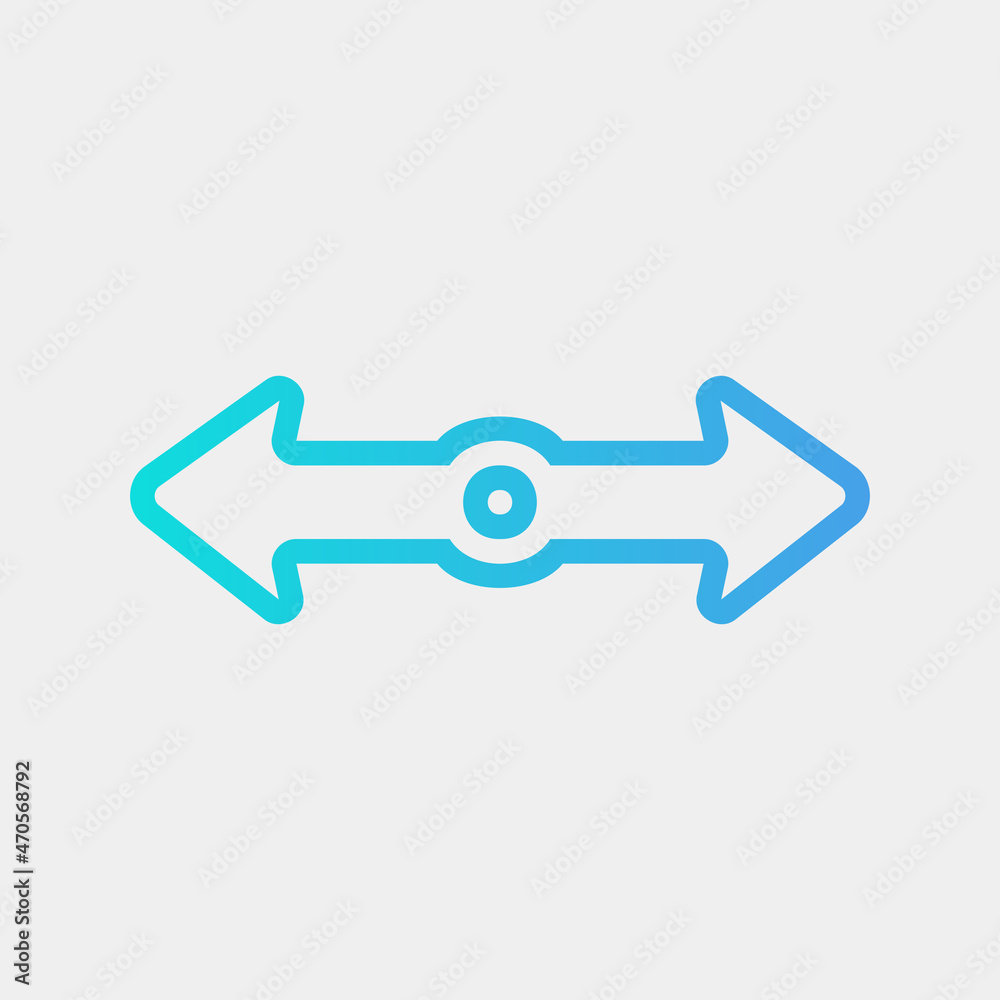 Cursor icon vector illustration in gradient style, use for website mobile app presentation Cursor icon vector illustration in gradient style, use for website mobile app presentation