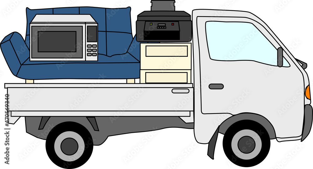 トラックで運ぶ引っ越しのイラスト素材 Stock Vector Adobe Stock トラックで運ぶ引っ越しのイラスト素材 Stock Vector Adobe Stock