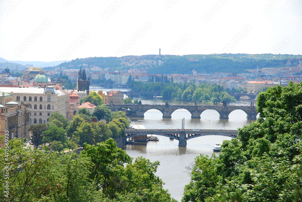 Naklejka premium Praga panorama 