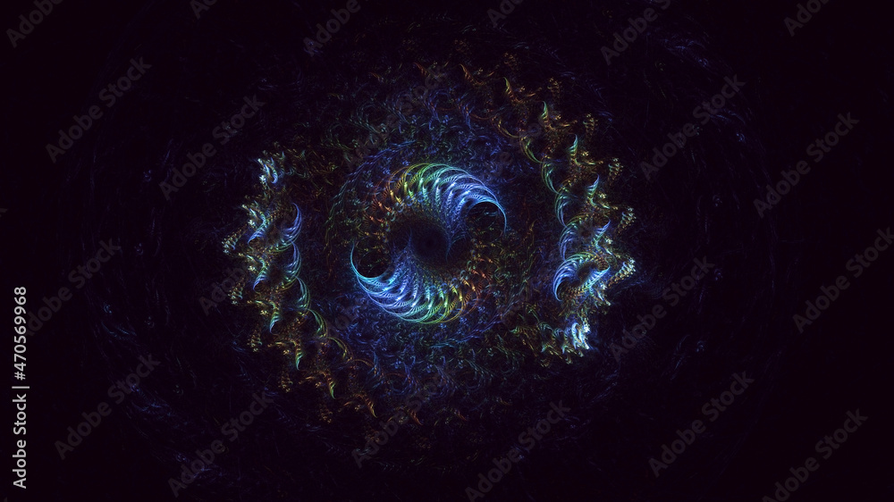 3D rendering abstract round light background 3D rendering abstract round light background