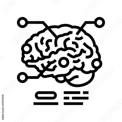neurotraumatology health research line icon vector. neurotraumatology health research sign. isolated contour symbol black illustration