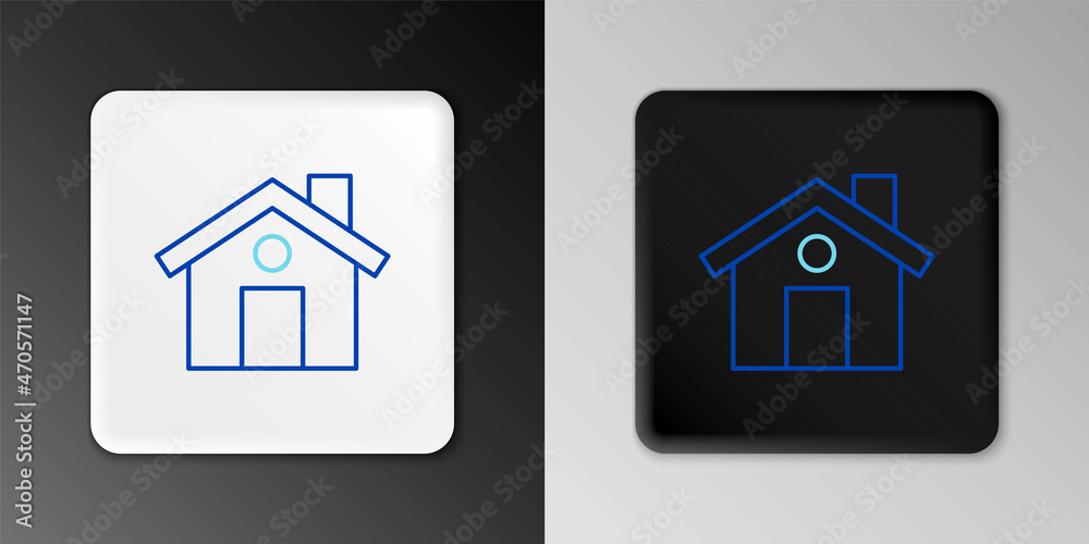 Line House icon isolated on grey background. Home symbol. Colorful outline concept. Vector Line House icon isolated on grey background. Home symbol. Colorful outline concept. Vector
