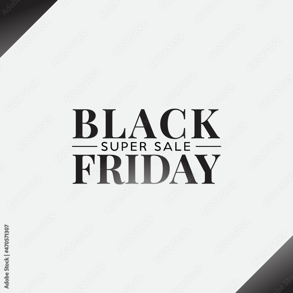 Fototapeta premium Black friday sale banner or square flyer