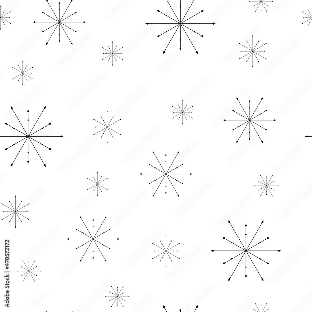 Seamless winter pattern with snowflakes. Wallpaper, textiles, texture, wrapping paper. Seamless winter pattern with snowflakes. Wallpaper, textiles, texture, wrapping paper.