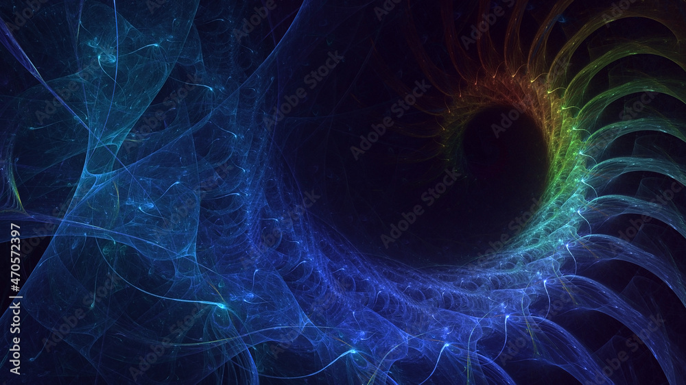 3D rendering abstract multicolor fractal light background 3D rendering abstract multicolor fractal light background