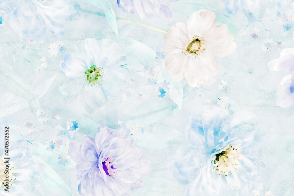 Beautiful watercolor flower bouquet illustration Beautiful watercolor flower bouquet illustration
