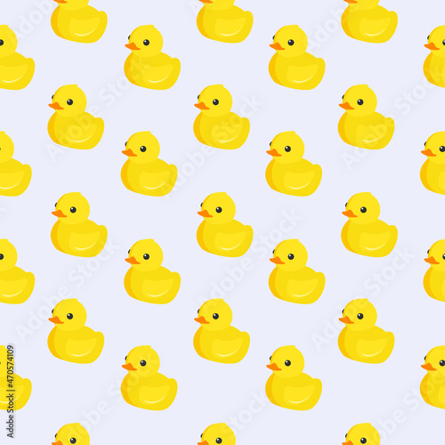 Seamless pattern with rubber ducks. Design for print screen backdrop ,Fabric and tile wallpaper.