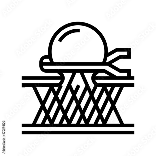 aneurysm repair line icon vector. aneurysm repair sign. isolated contour symbol black illustration