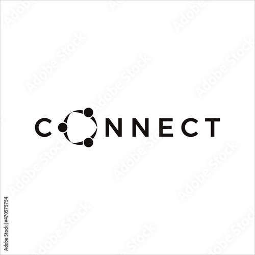 Connect Logo Design Template. Communiy Icon. photo
