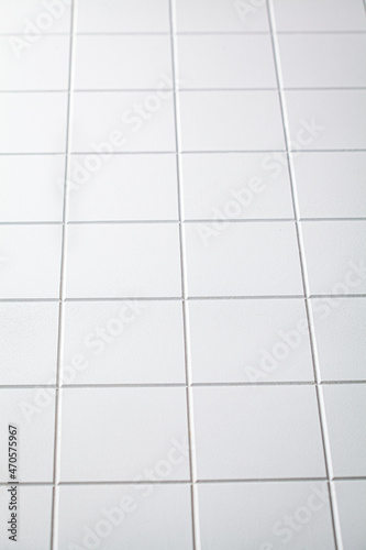 White clean square tile background, copy space, vertical.