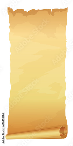 Big golden scroll of parchment