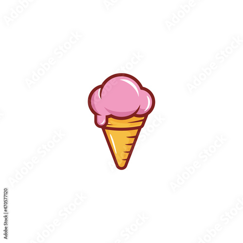 Ice cream icon vector illustration