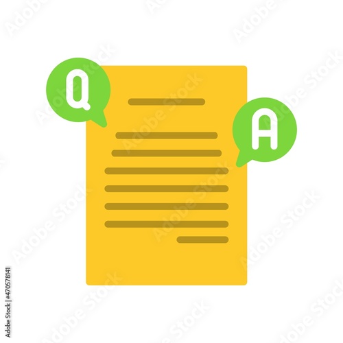 Frequently Flat Vector Icon Design