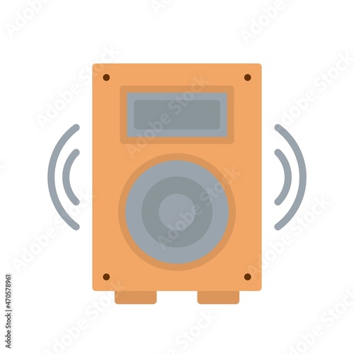 Woofer Flat Vector Icon Design