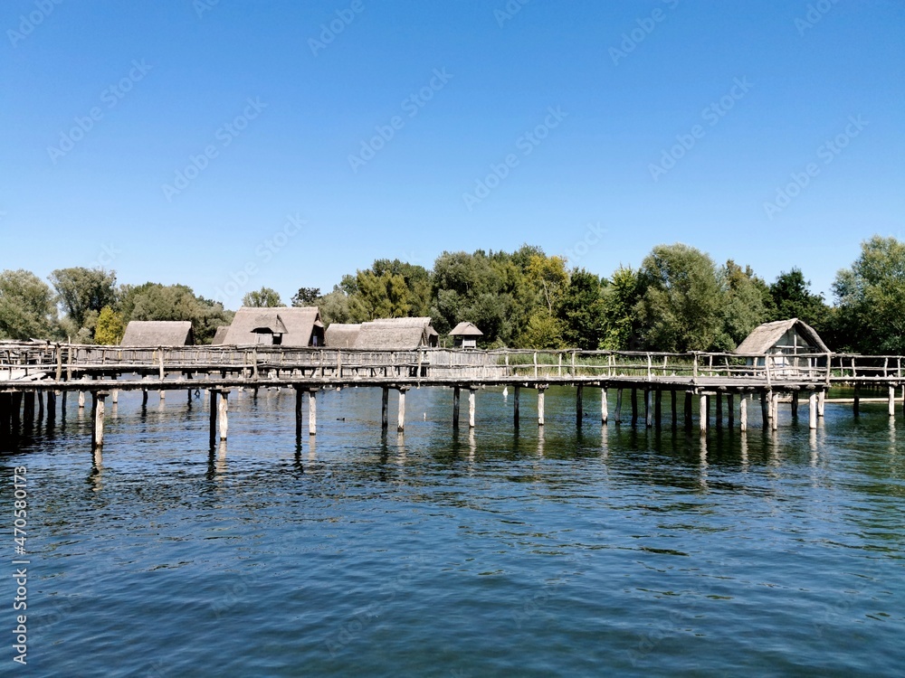 Pfahlbauten in Unteruhldingen am Bodensee, Stilt houses (Pfahlbauten